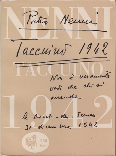 Pietro nenni taccuino 1942 - nenni,,
