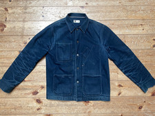 Giacca Jeans Tellason, Selvedge Denim, Indaco, Made in USA, Tessuto Made in Italy,L