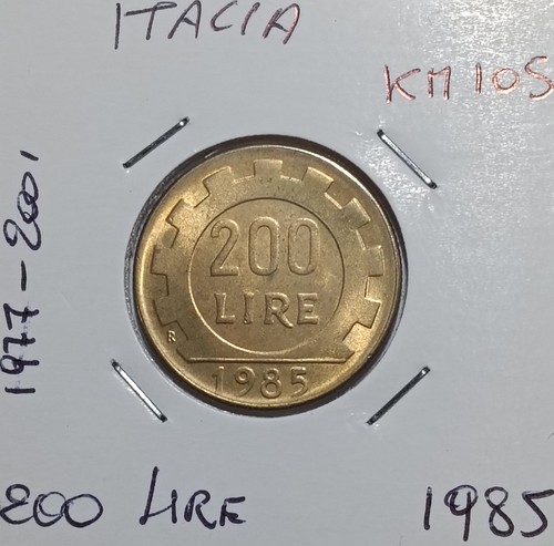 Italia 200 lire 1985 - italia,