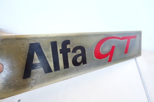 Targa posteriore alfa - alfa, gt