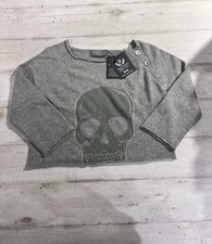 CROP 100% Puro Cashmere Donna Zadig E Voltaire TG. Unica Kasmir Cachemire