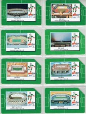 TESSERE TELEFONICHE 1991 ITALIA 90 STADI DI CALCIO 12 SCHEDE USATE