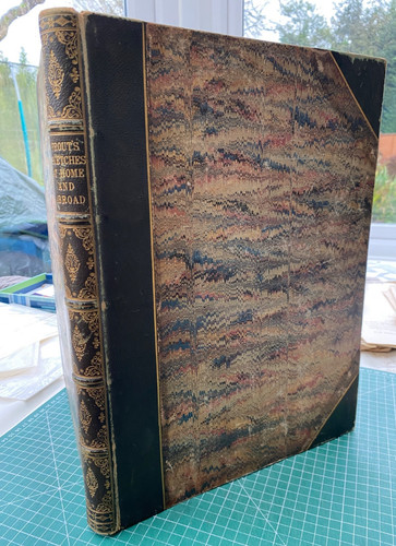 1844 antique book - antique, book: