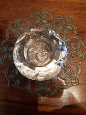 Delizioso Portacandela Cristallo Sfaccettato Puro Gullo Gioielli