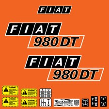 Fiat 980 DT tractor decal