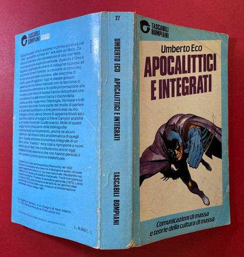 Umberto eco apocalittici e - apocalittici,