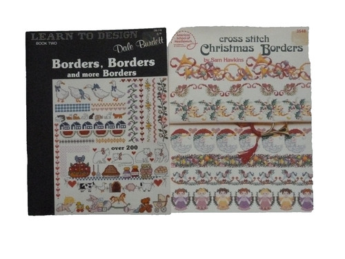 Two books cross stitch - two,