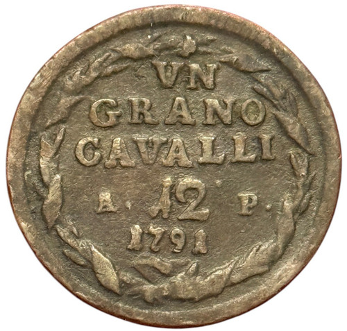 Grano cavalli 1791 - un,