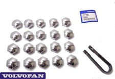 Cap, Wheel bold, silver, kit
