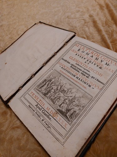 Martyrologium romanum 1680 - martyrologium,