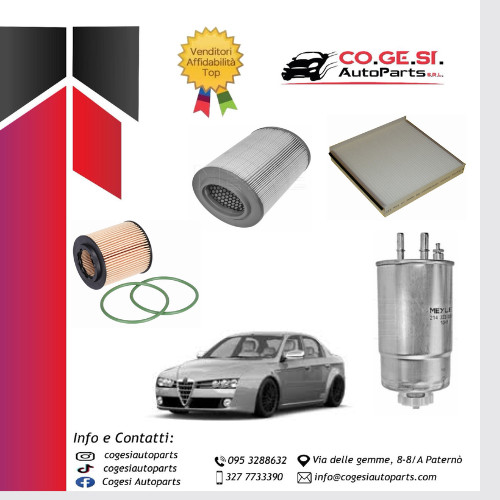 Kit filtri tagliando alfa - kit, 4