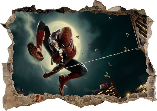 Adesivo parete spiderman super - adesivo,