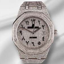 Orologio Uomo Audemars Piguet Royal Oak 41mm Acciaio Ghiacciato 25ct Diamanti 15400ST