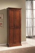 MOBILE ARMADIO LEGNO SCARPIERA 2 ANTE ARTE POVERA COLORE NOCE DISPENSA X SCARPE