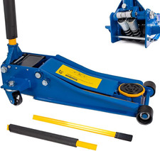 AMC Cric Sollevatore Idraulico Carrello Professionale 4T Ruote Bidirezionali a C