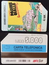 Scheda Pagine Gialle - G 166 - L. 5.000 - usata