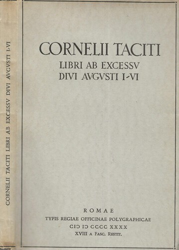 Cornelii taciti libri - cornelii, ab