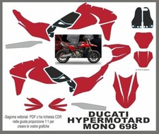 Template Sagoma dima DUCATI HYPERMOTARD 698 MONO completa   1:1