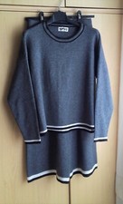 "DMYD" Tailleur Completo Donna grigio Maglia e Pantalone, Invernale ,taglia S