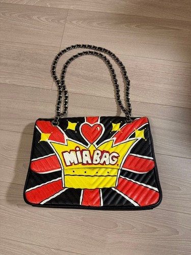 Miabag black graphic print - miabag,