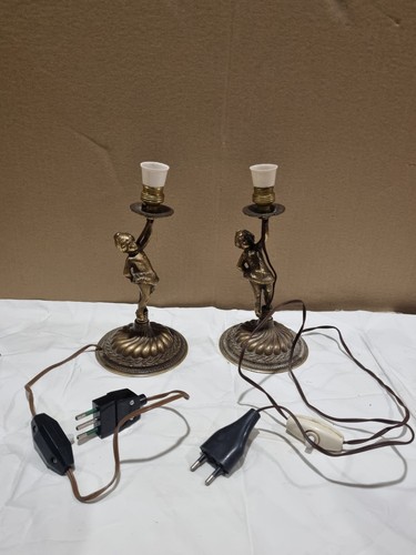 Coppia lampade ottone - in,