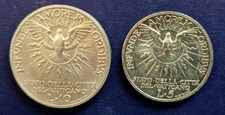 Italia-Stato ecclesiastico, sede vacante, 10 e 5 lire 1939, 10+ 5,00g., f.cf. unc