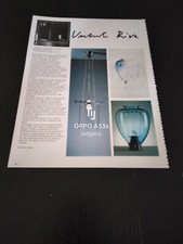 1987 UMBERTO RIVA BAROVIER TOSO LAMPADAFRANCO RAGGI LIBRERIA DESIGN AD PUBBLICIT