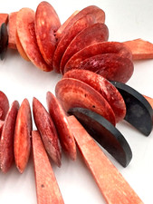 COLLANA ETNICA OSSO E LEGNO DI