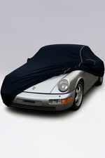 Intero garage interno elasticizzato cover carcover per Porsche 911 964 C2 C4 nero