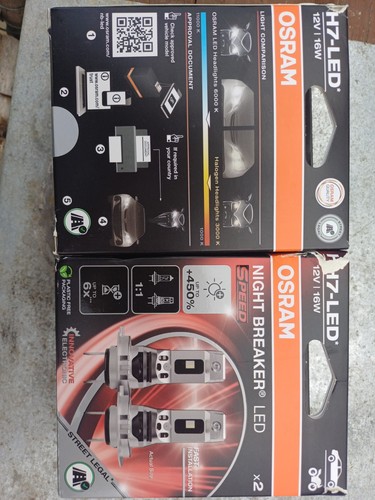Lampade led osram night - led, h7