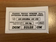 gilera cx 125 Adesivo Dgm