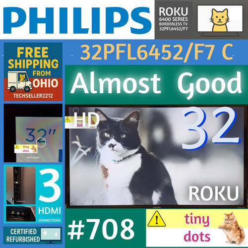 Philips 720p smart roku - 32",