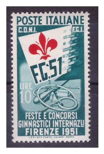 1951 ginnici lire 10 - -,
