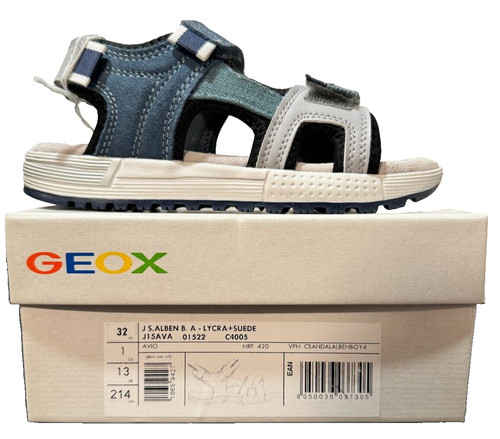 Geox alben sandal blue white - geox, /