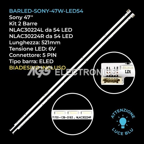 Kit barre strip - 2, led