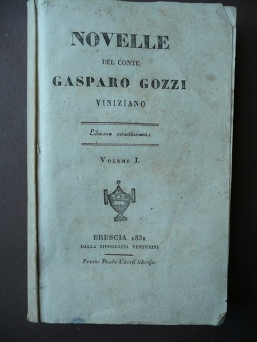 Libri antichi gasparo gozzi - gasparo,