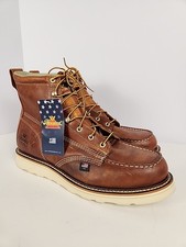 STIVALI DA LAVORO STRINGATI THOROGOOD UOMO ANTISCIVOLO TABACCO 6" MOC-TOE TAGLIA 13 2E