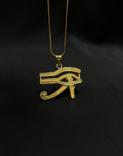 Collana Occhio di Horus Ottone