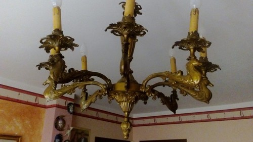 Lampadario bronzo - in,
