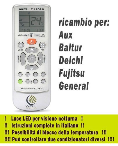 Telecomando condizionatore aux - telecomando,