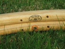 CB ITALIA coppia (#2 cerchi) VIGORELLI cerchi in legno per pneumatici tubolari - Holzfelgen