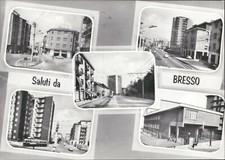 ai546 cartolina saluti da bresso 5 vedutine provincia di milano