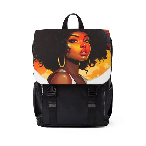 Zaino ritratto ragazza afro - ragazza,