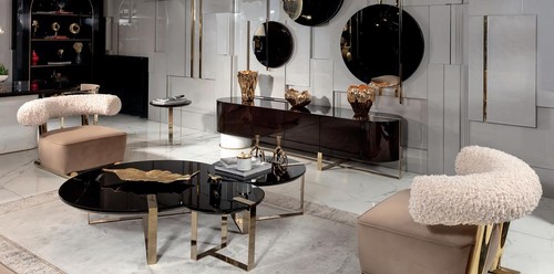 Set pezzi poltrona tavolino - 6,
