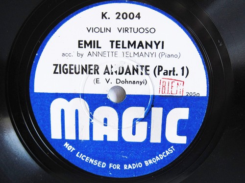 78rpm emil telmanyi - telmanyi, (violin)