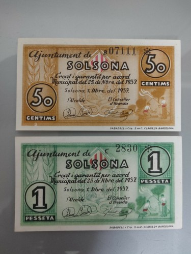 Billete local solsona 50 - 2x,