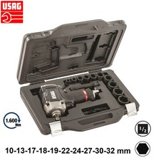 USAG 929 PC1/C12 Pistola Avvitatore pneumatico impulsi Valigetta Set bussole1/2