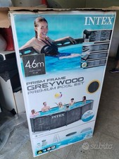 Intex Prism Frame Premium Pool Set 457x122cm - Legno Grigio (26742NP)