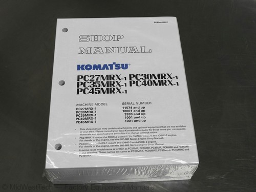 Manuale servizio escavatore - di,