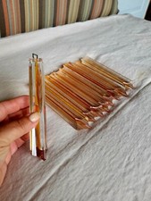 Lampadario vintage in vetro di